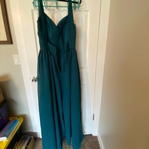 COPY - Maxi Bridesmaid Dresses for Women Ruched A-line Chiffon Formal Dress Long